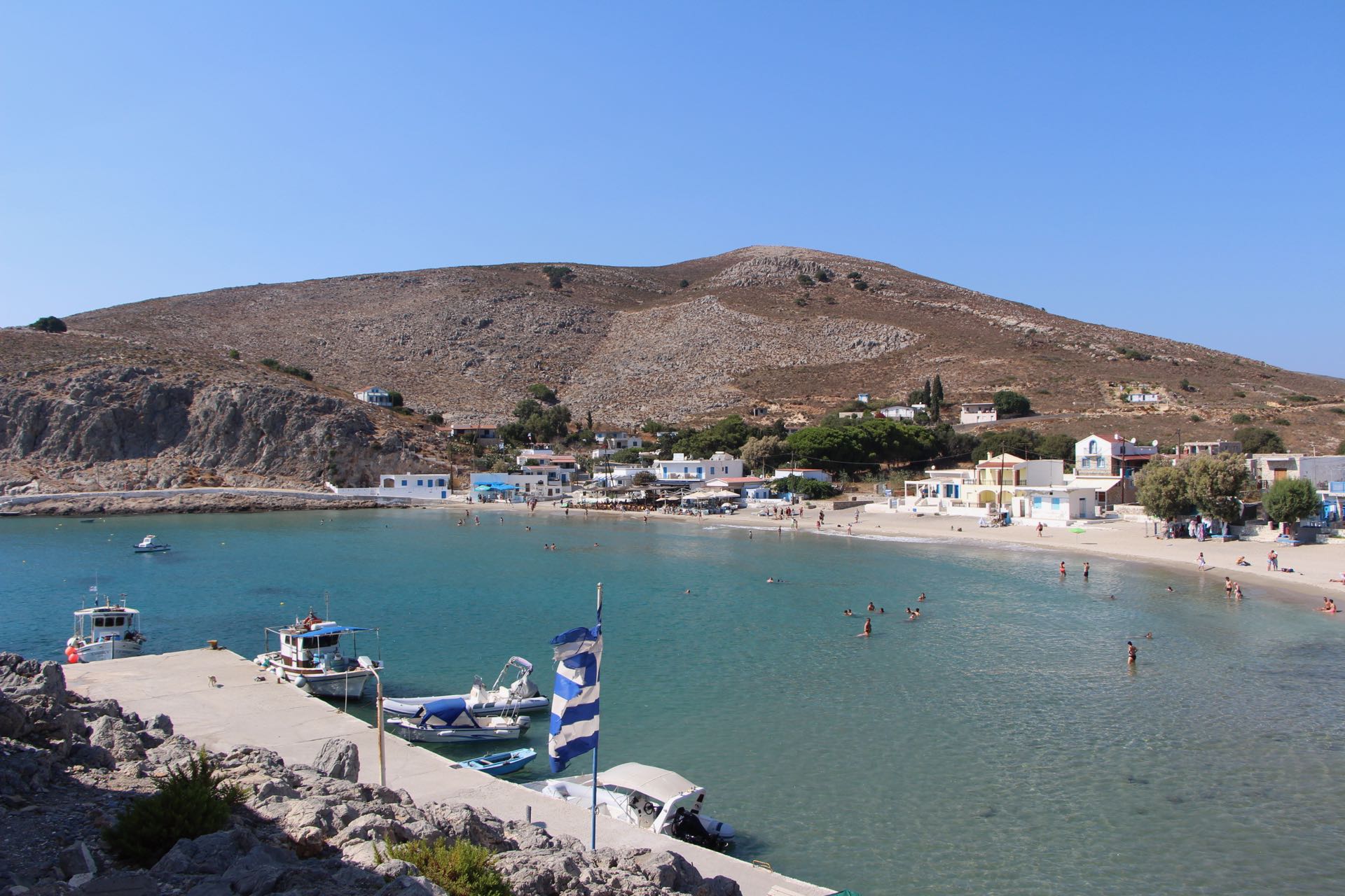 The village of Avlaki on the island of Pserimos